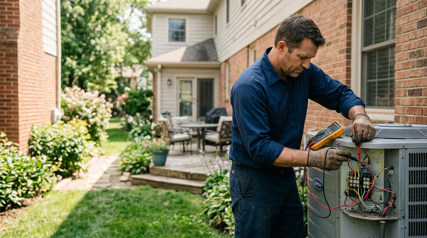 HVAC technician working near Somerville, AL